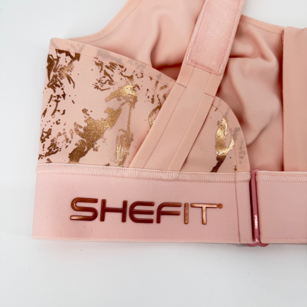 SHEFIT FLEX Blush Sports Bra Size 1Luxe Supportive Activewear Medium Impact - Picture 9 of 11